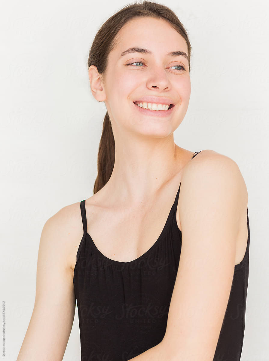 Woman smiling off to the side